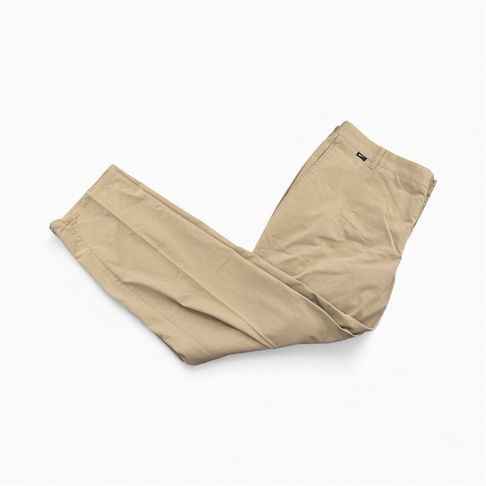 Nike Golf Pants Men 36x28 Beige Washed Modern Fit DriFit Preppy‎ Performance